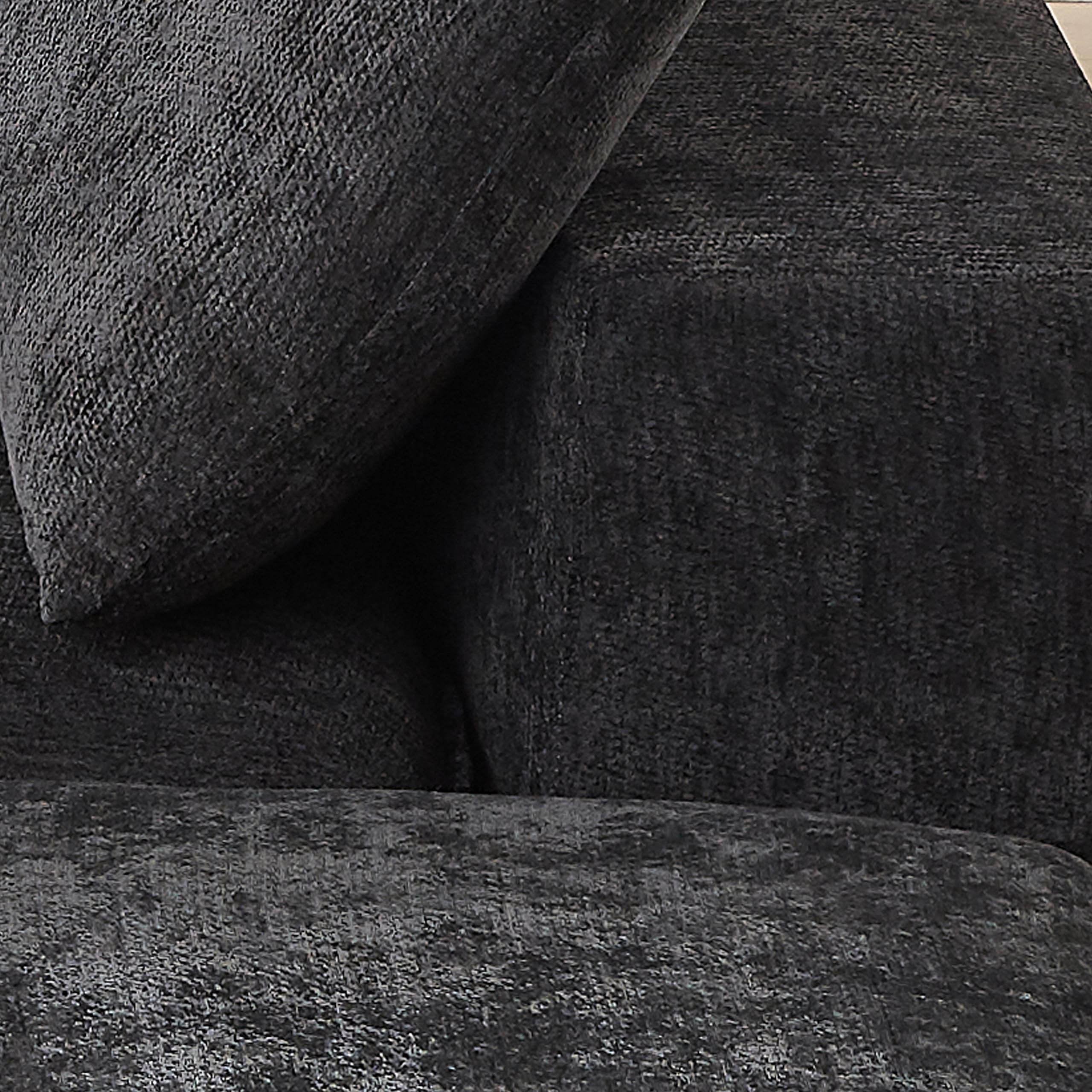 98.4-Inch Oversized Boneless Cloud Couches Deep Seat Foam Sofa Couch with 2 Round Toss Pillows, Luxury Corduroy Upholstered 3 Seat Tufted Loveseat, Cloud Sofa in a Box