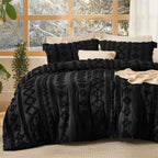 Bedsure Tufted Boho Comforter Set Queen Size - Green Boho Bed Set, GentleSoft™ 3 Pieces Farmhouse-Style Embroidery Bedding, Gifts for Woman, Soft Jacquard Queen Comforter for All Seasons