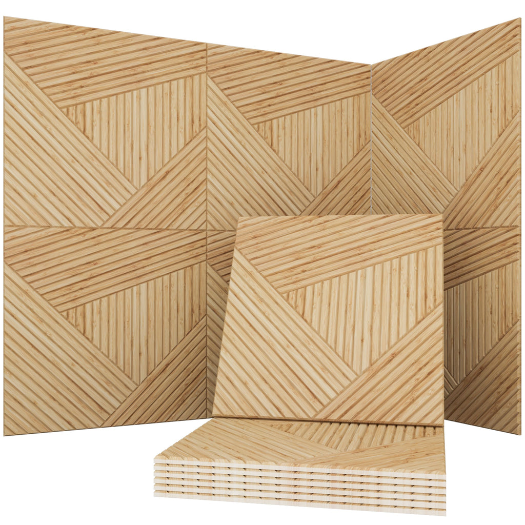 Soon Global Acoustical Wall Panels, 6-Piece 23.62 X 23.62 Inches Art Acoustic Panels, Decorative Acoustic Panels, Acoustic Wall Panels, Sound Absorbing Wall Art, Arcadian Vortex
