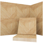Soon Global Acoustical Wall Panels, 6-Piece 23.62 X 23.62 Inches Art Acoustic Panels, Decorative Acoustic Panels, Acoustic Wall Panels, Sound Absorbing Wall Art, Arcadian Vortex