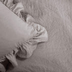 Lush Decor Reyna Ruffle Comforter Set - 3 Piece Cozy Ruffled Bedding Set - Timeless Elegance and Comfort for Bedroom - King, Gray