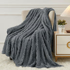 Aganear Fleece Throw Blanket - Cozy Soft Lightweight Fuzzy Throw Blanket for Women Portable Throw Blankets for Couch, Warm Present for Birthday, Christmas, Halloween, Housewarming(50"x60", Khaki)
