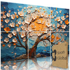 Soon Global Acoustical Wall Panels, 6-Piece 23.62 X 23.62 Inches Art Acoustic Panels, Decorative Acoustic Panels, Acoustic Wall Panels, Sound Absorbing Wall Art, Arcadian Vortex