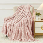 Aganear Fleece Throw Blanket - Cozy Soft Lightweight Fuzzy Throw Blanket for Women Portable Throw Blankets for Couch, Warm Present for Birthday, Christmas, Halloween, Housewarming(50"x60", Khaki)