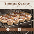 Country Kitchen Nonstick Stackable Bakeware Set - Durable, Easy Release Baking Set- 22 Pc. Includes Silicone Muffin Cups
