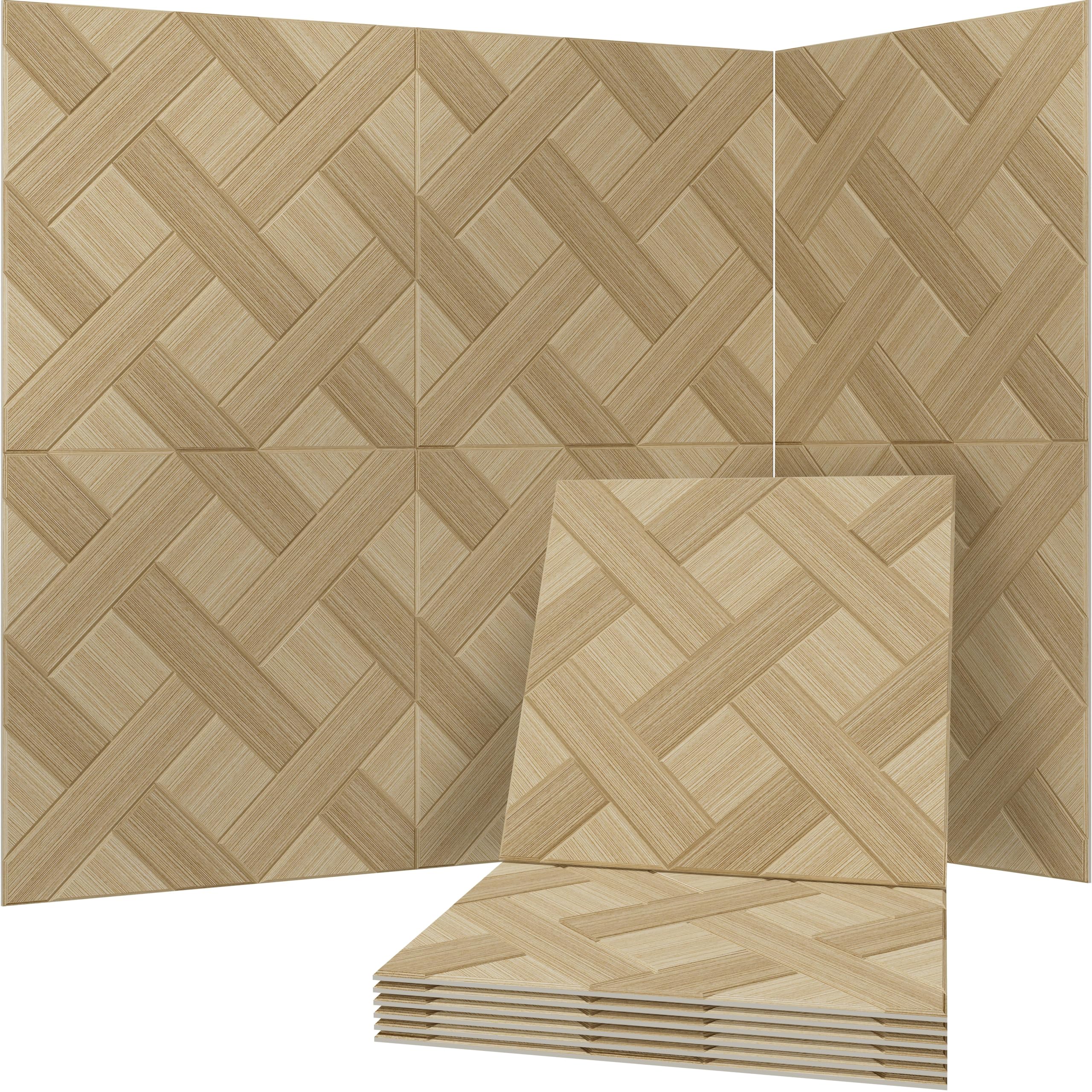 Soon Global Acoustical Wall Panels, 6-Piece 23.62 X 23.62 Inches Art Acoustic Panels, Decorative Acoustic Panels, Acoustic Wall Panels, Sound Absorbing Wall Art, Arcadian Vortex